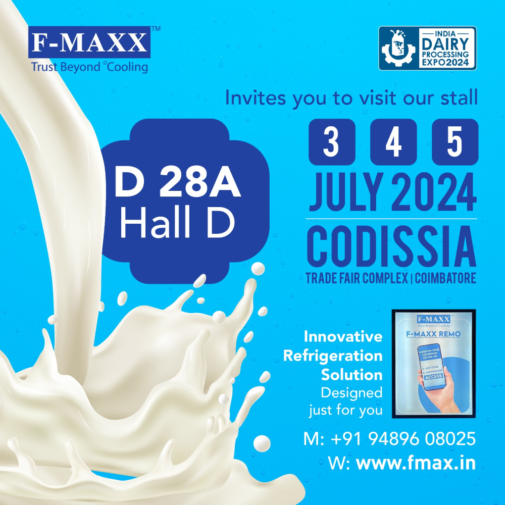 Please visit our stall at the Dairy Processing Expo, Coimbatore